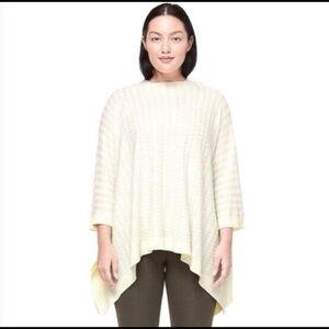 Lululemon one size divinity ivory poncho sweater wrap shawl